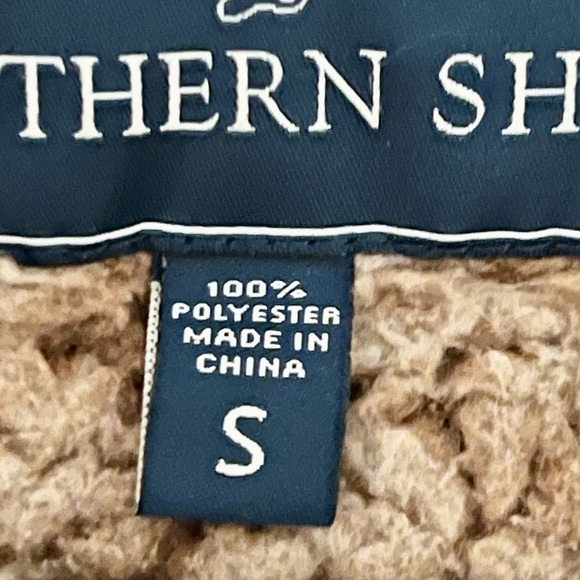 Southern Shirt Brown Sherpa Fleece Quarter-Zip Pullover – Size Small - Picture 4 of 5